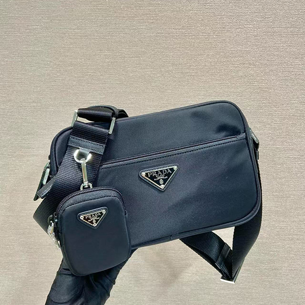 프라다 삼각로고 리나일론 숄더백 블랙 1BC167-2838