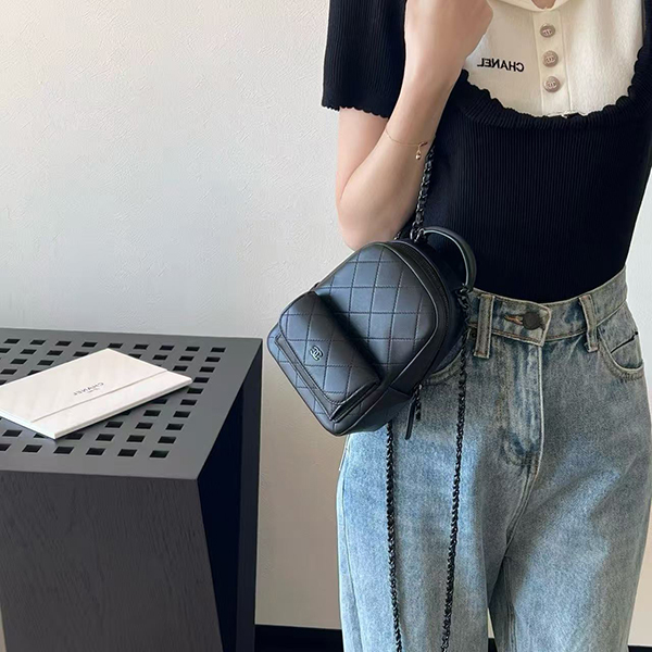 샤넬 탑핸들 체인 백팩 미니-3023