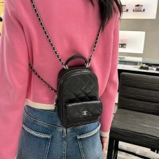 샤넬 탑핸들 체인 백팩 미니-3024