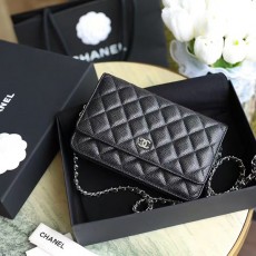 샤넬 클래식 월렛 온 체인 WOC 캐비어-3052