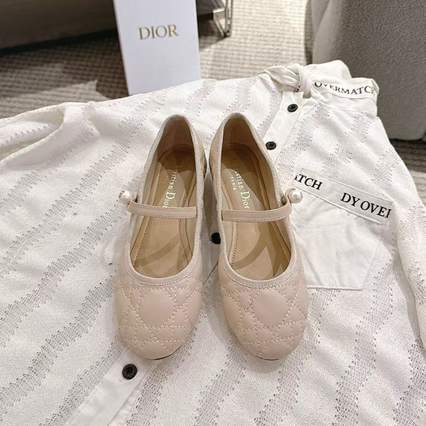 디올 발레리나 플랫슈즈-3695