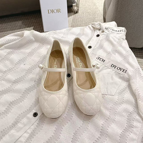 디올 발레리나 플랫슈즈-3696