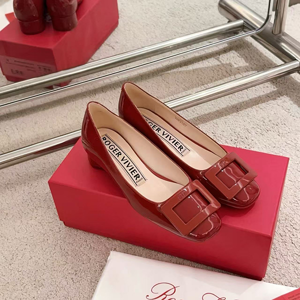 로저비비에 미들힐 여성구두 (굽높이4.5cm)-3826