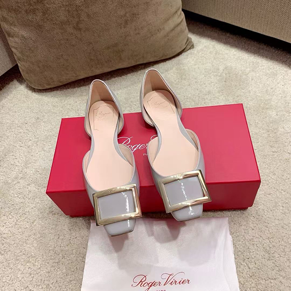 로저비비에 새틴 플랫슈즈-3864