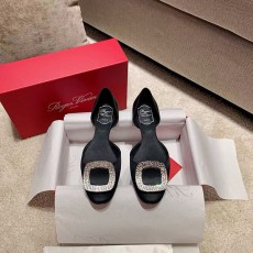 로저비비에 새틴 플랫슈즈-3871