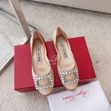 로저비비에 새틴 플랫슈즈-3875