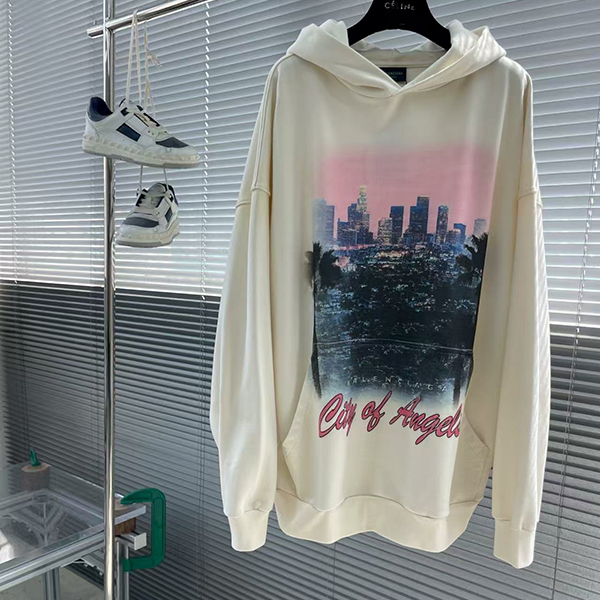 발렌시아가 후드 티셔츠-5009