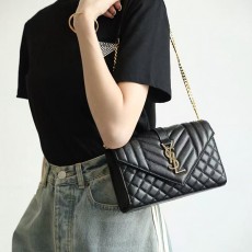 생로랑 엔벨롭 스몰 레더 숄더백 600195-5219