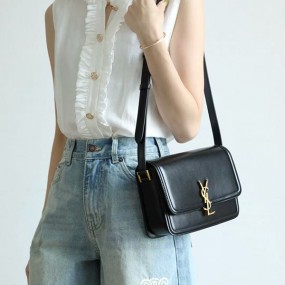 생로랑 모노그램 가죽 숄더 백 6343050-5223