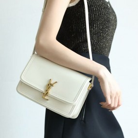 생로랑 모노그램 가죽 숄더 백 6343050-5224